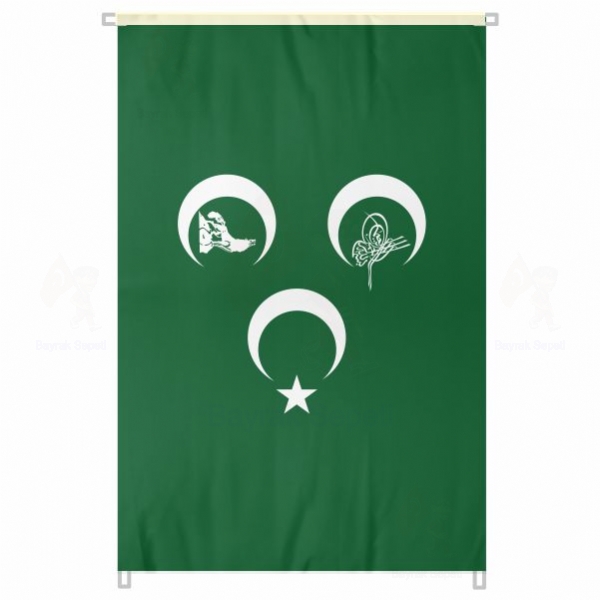 Yeil  Hilal Osmanl Tura Bina Cephesi Bayraklar