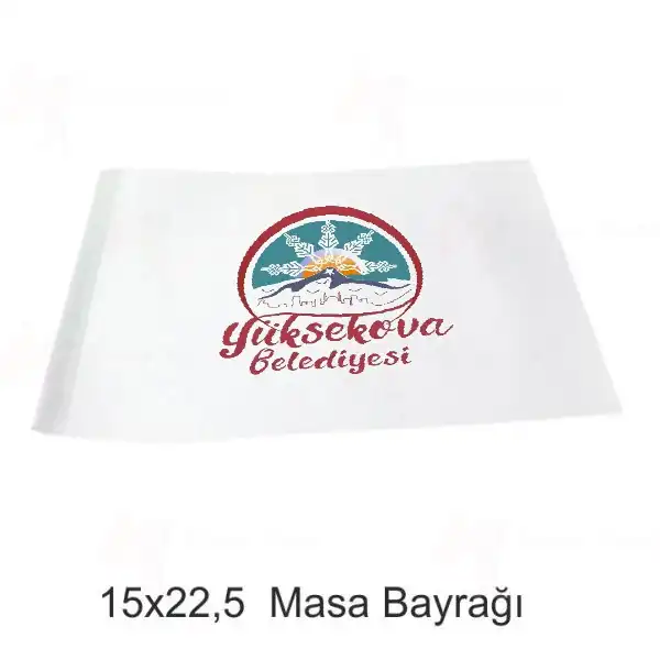 Yksekova Belediyesi Masa Bayraklar
