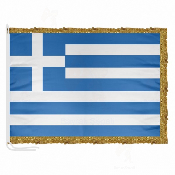 Yunanistan Saten Kuma Makam Bayra