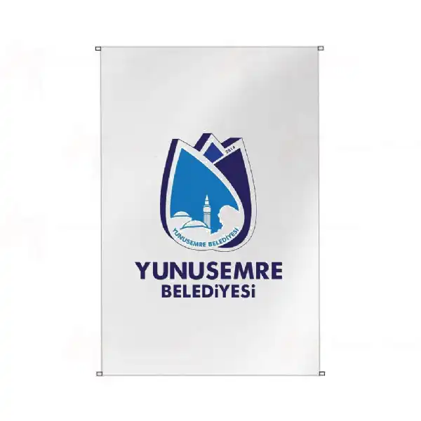 Yunusemre Belediyesi Bina Cephesi Bayraklar