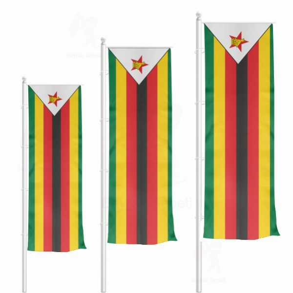 Zimbabve Dikey Gnder Bayrak Fiyat