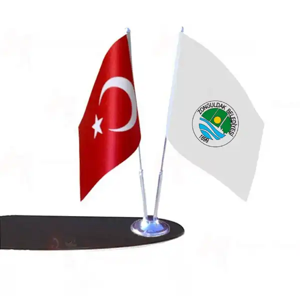 Zonguldak Belediyesi 2 Li Masa Bayraklar
