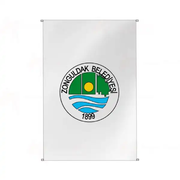Zonguldak Belediyesi Bina Cephesi Bayraklar