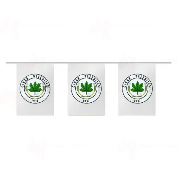 Çınar Belediyesi İpe Dizili Süsleme Bayrakları
