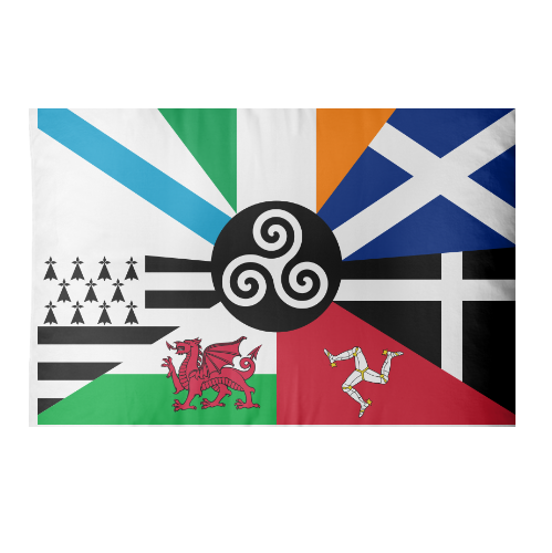 Combined Flag Of The Celtic Nations Bayra