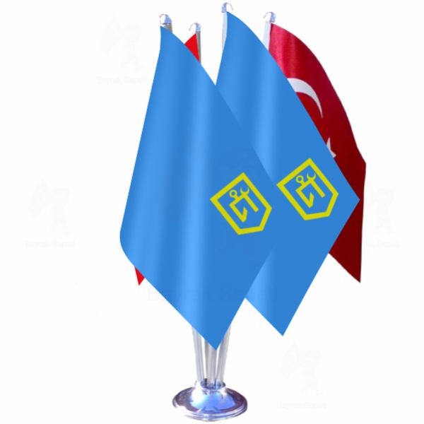 dil Ural Devleti 4 L Masa Bayraklar