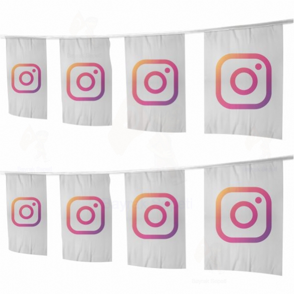 instagram Logo pe Dizili Ssleme Bayraklar