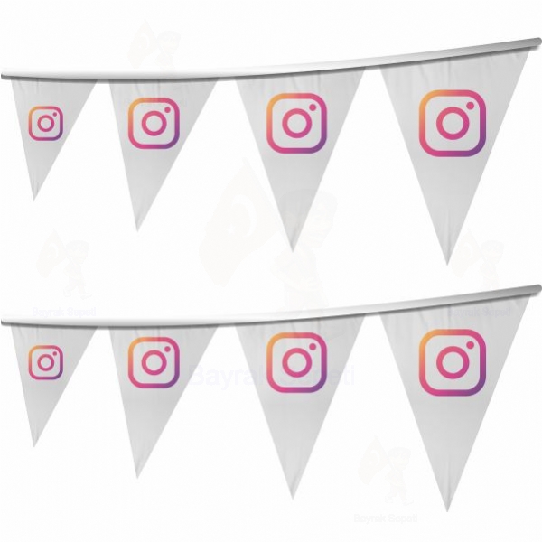 instagram Logo pe Dizili gen Bayraklar