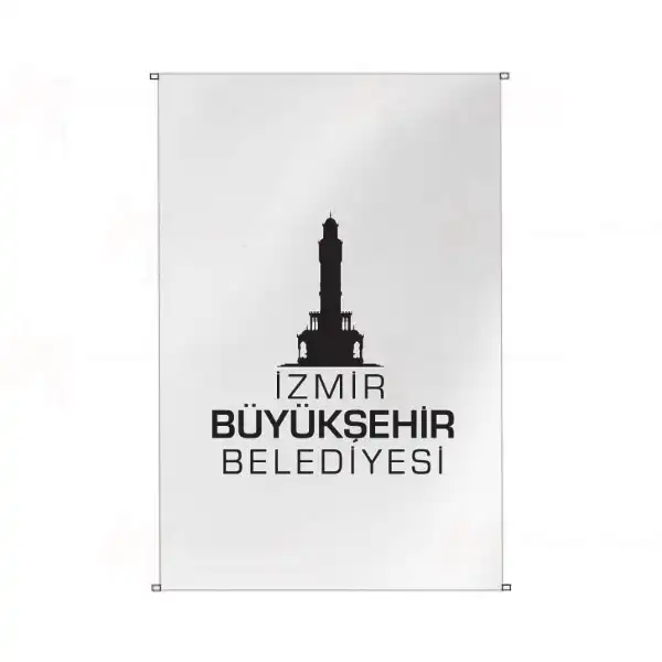 zmir Bykehir Belediyesi Bina Cephesi Bayraklar