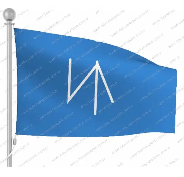 Salur Mavi Gönder Flaması Gönder Bayrağı