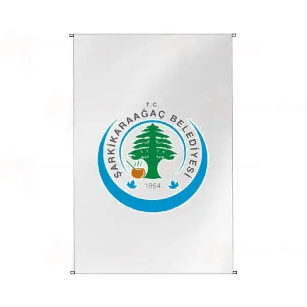 Şarkikaraağaç Belediyesi Bina Cephesi Bayrakları