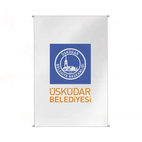 skdar Belediyesi Bina Cephesi Bayraklar