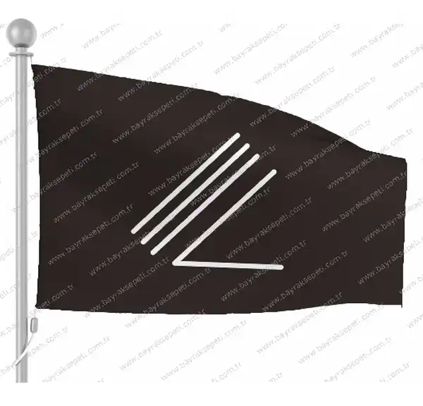 Yazır Siyah Gönder Flaması Gönder Bayrağı
